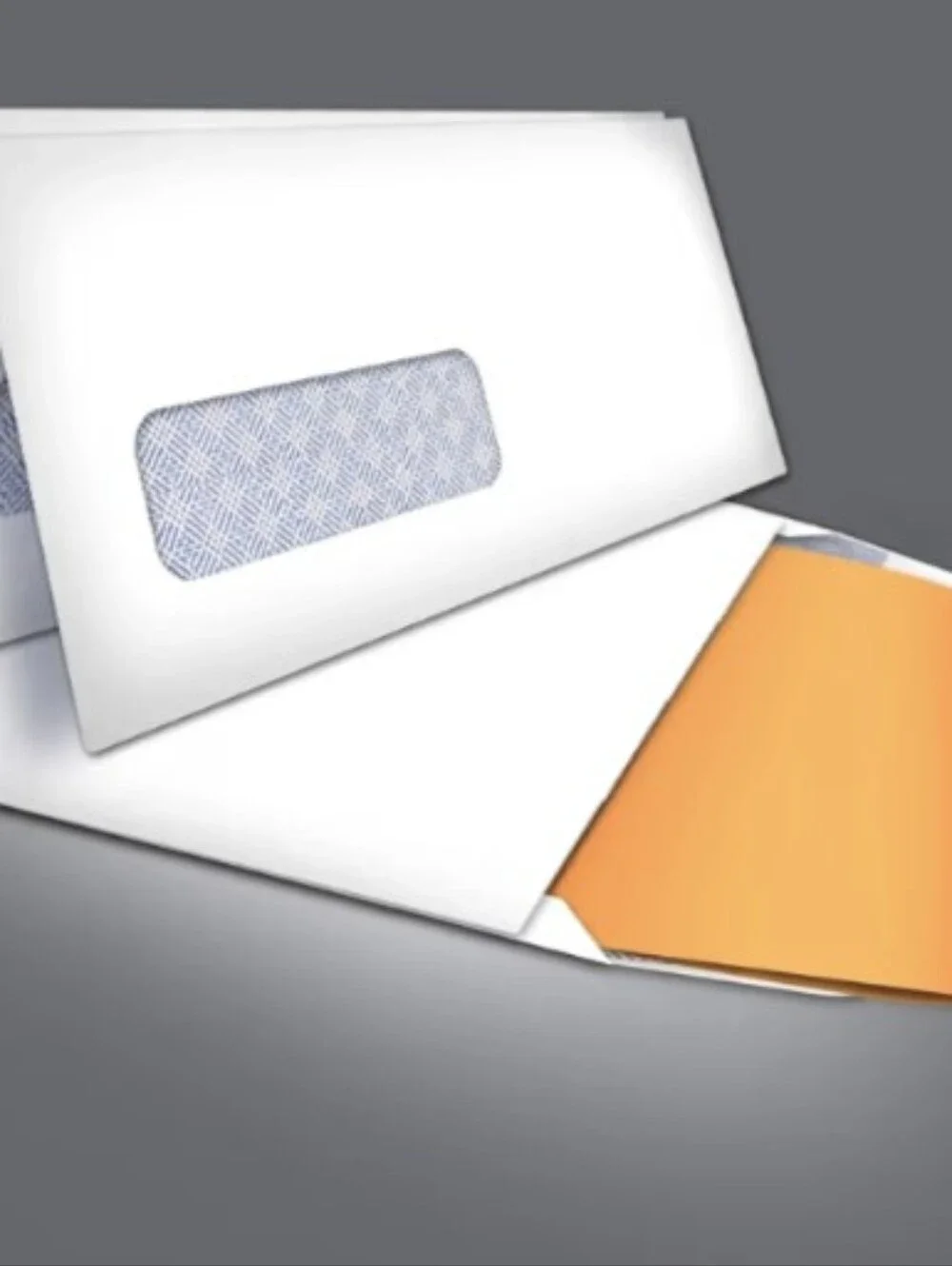 125 x #10 Self-Seal White Business Envelopes with Left Window - 4 1⁄8 x 9 1⁄2